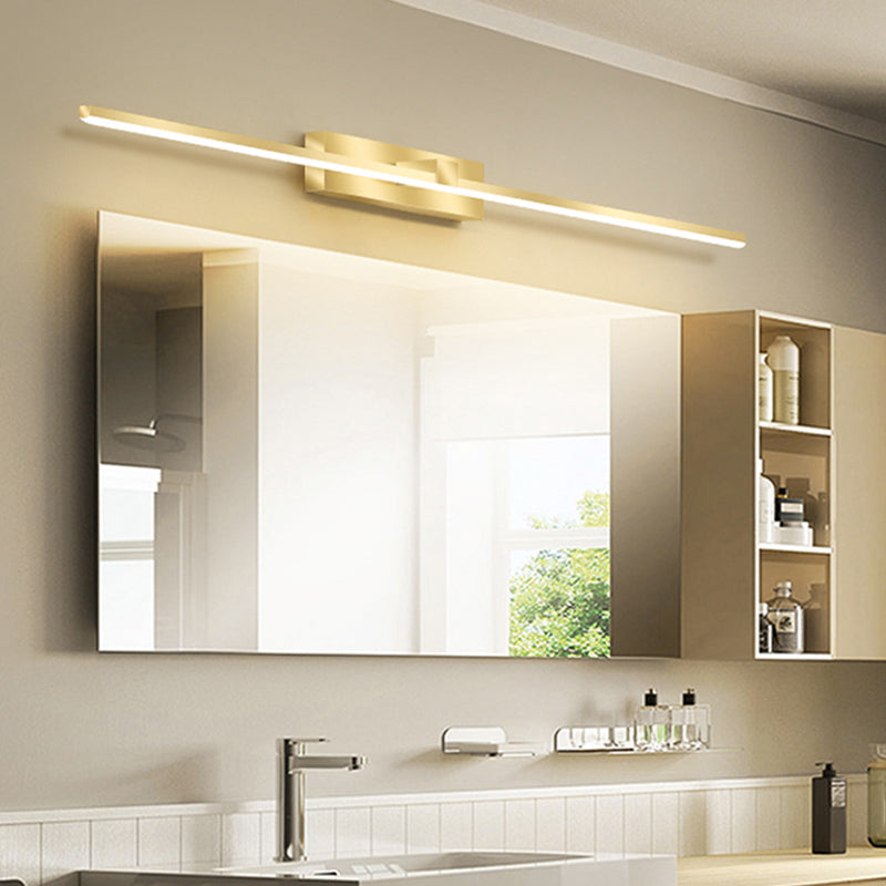 Lampada sconde in metallo moderno a parete a 1 luci per il bagno