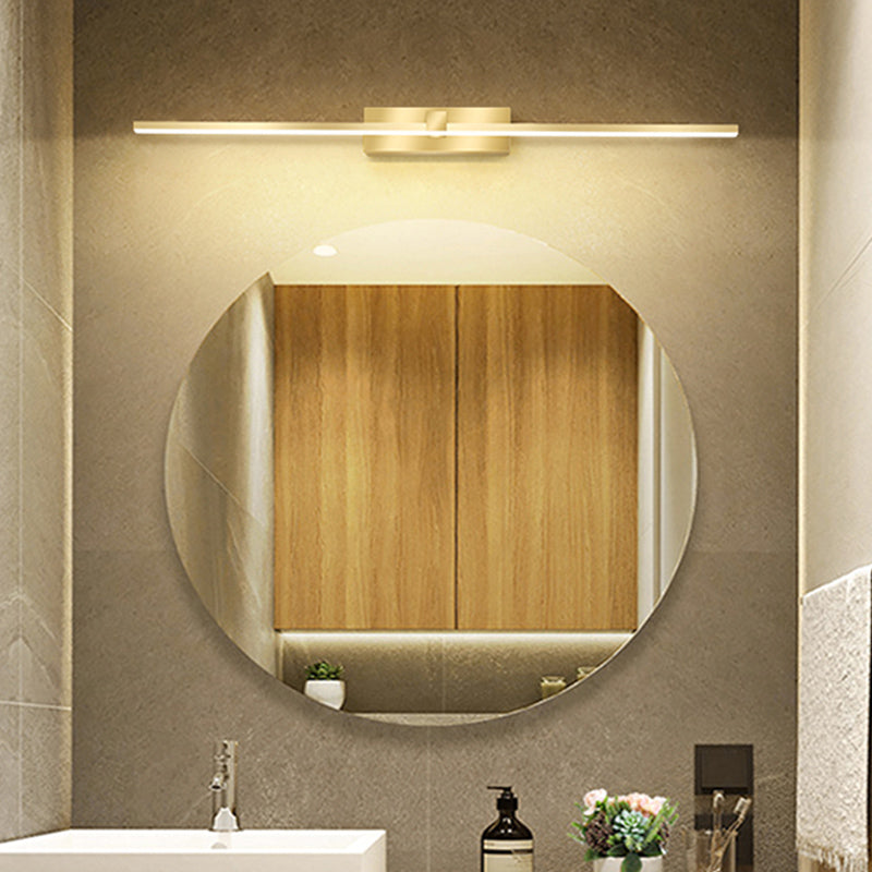 Lampada sconde in metallo moderno a parete a 1 luci per il bagno
