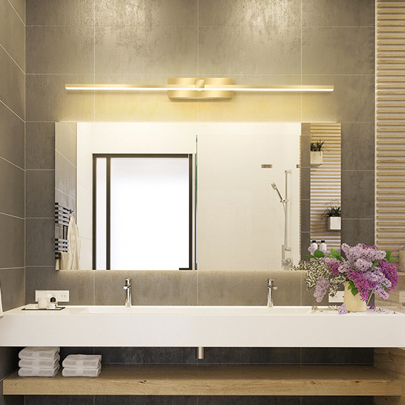 Lampada sconde in metallo moderno a parete a 1 luci per il bagno