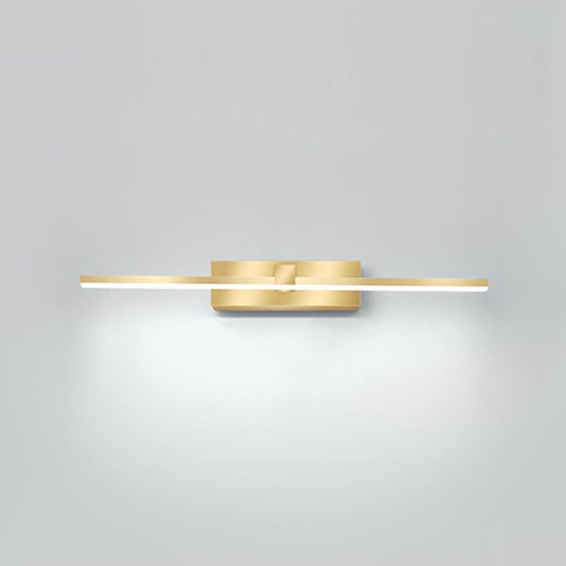 Lampada sconde in metallo moderno a parete a 1 luci per il bagno