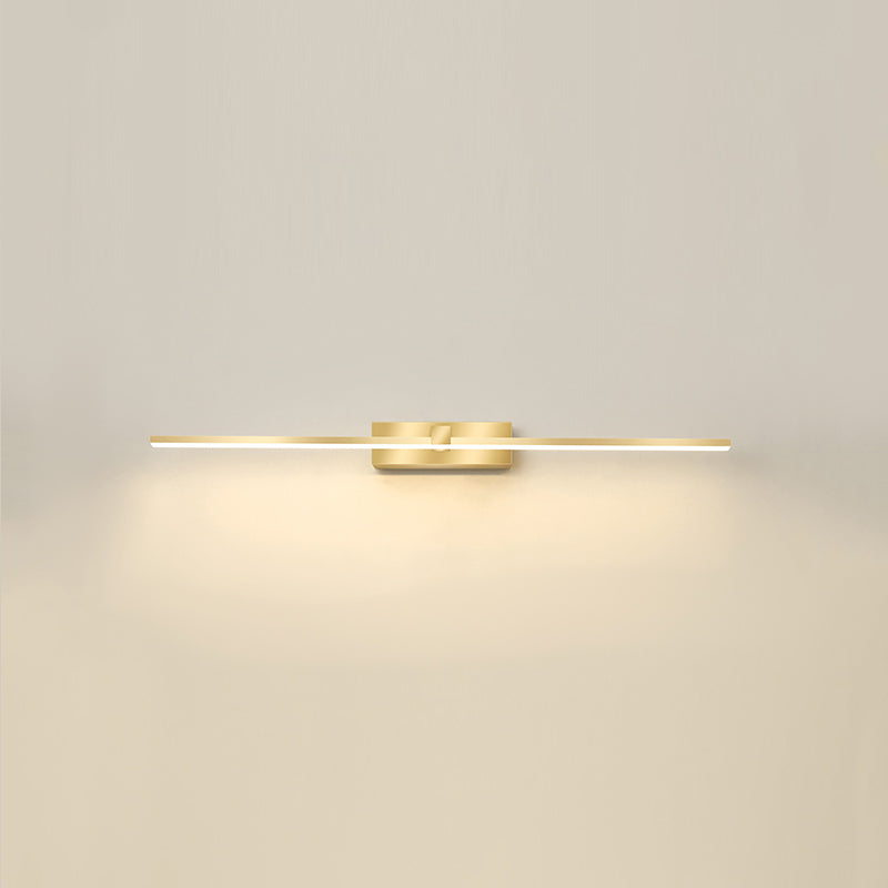 Lampada sconde in metallo moderno a parete a 1 luci per il bagno