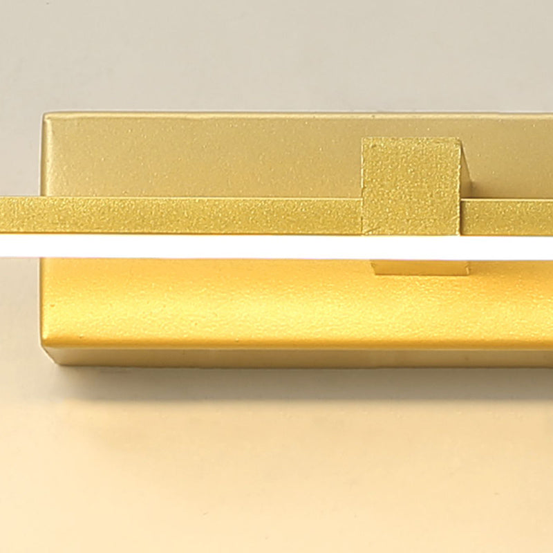 Lampada sconde in metallo moderno a parete a 1 luci per il bagno