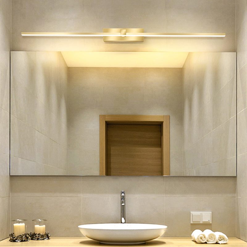 Lampada sconde in metallo moderno a parete a 1 luci per il bagno
