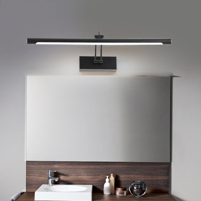 1 Light Strip Wall Sconce Modern Style Metal Wall Lighting for Bathroom