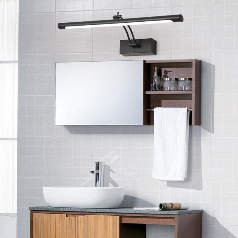 1 Light Strip Wall Sconce Modern Style Metal Wall Lighting for Bathroom