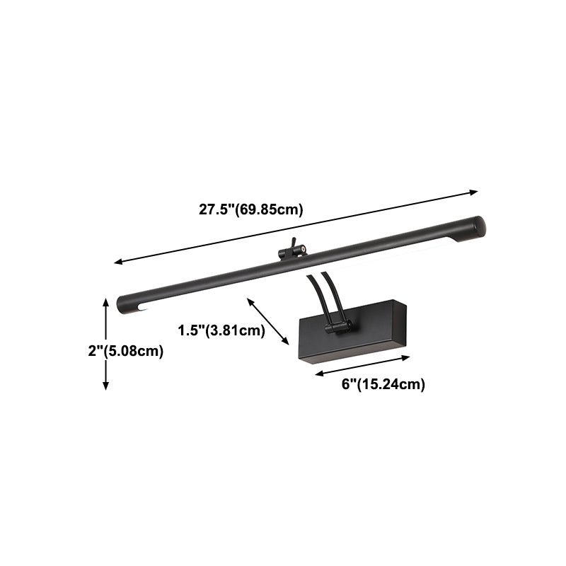 1 Light Strip Wall Sconce Modern Style Metal Wall Lighting for Bathroom