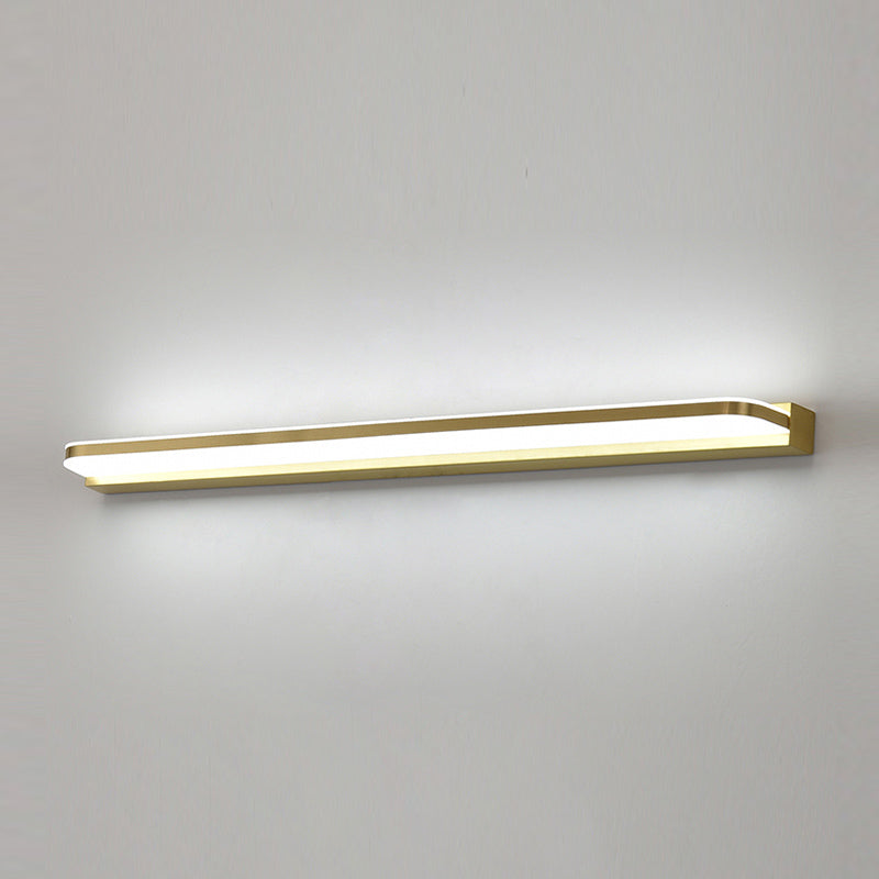 Modern Style Linear Shape Wall Lighting Metal 1 Light Sconces for Bathroom