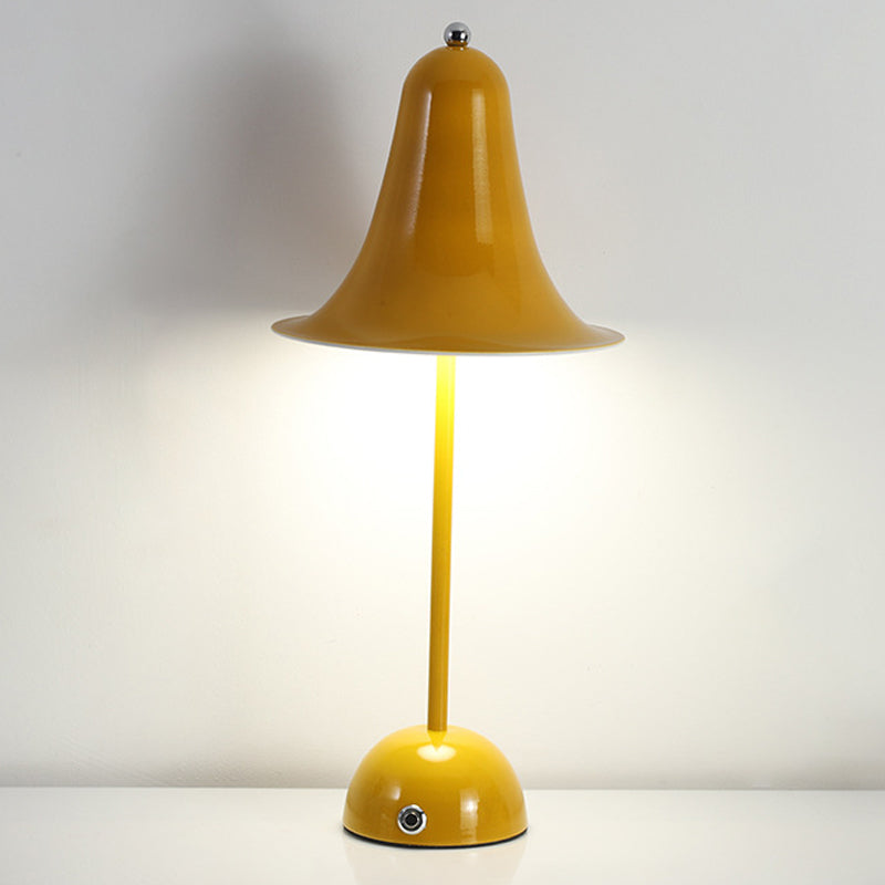 Bell Shape Table Lamp Modern Style Metal Single Light Night Table Lamp
