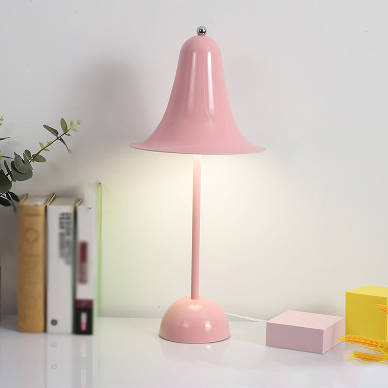 Bell Shape Table Lamp Modern Style Metal Single Light Night Table Lamp