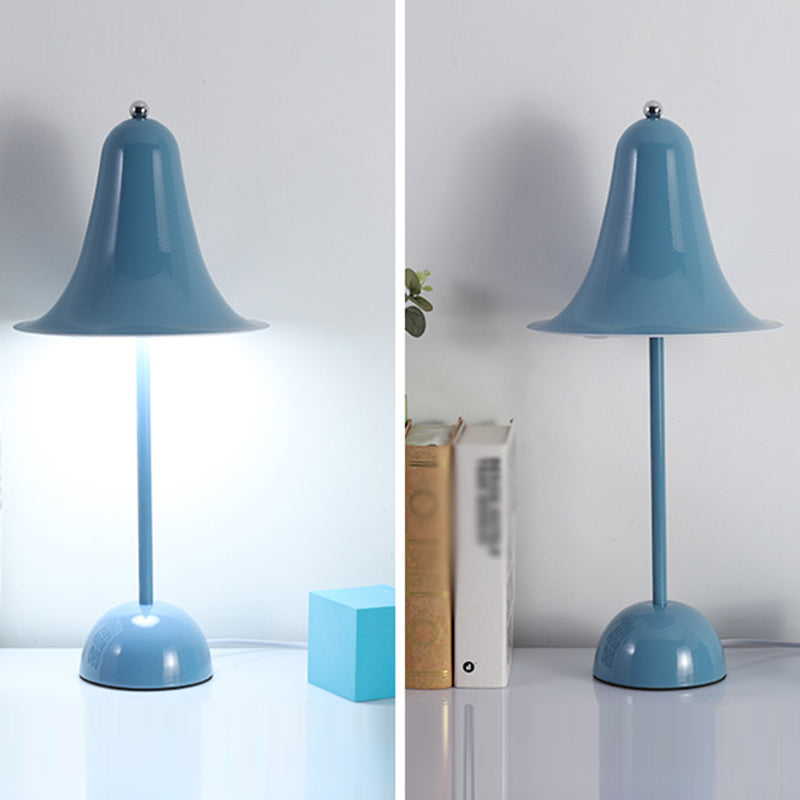 Bell Shape Table Lamp Modern Style Metal Single Light Night Table Lamp