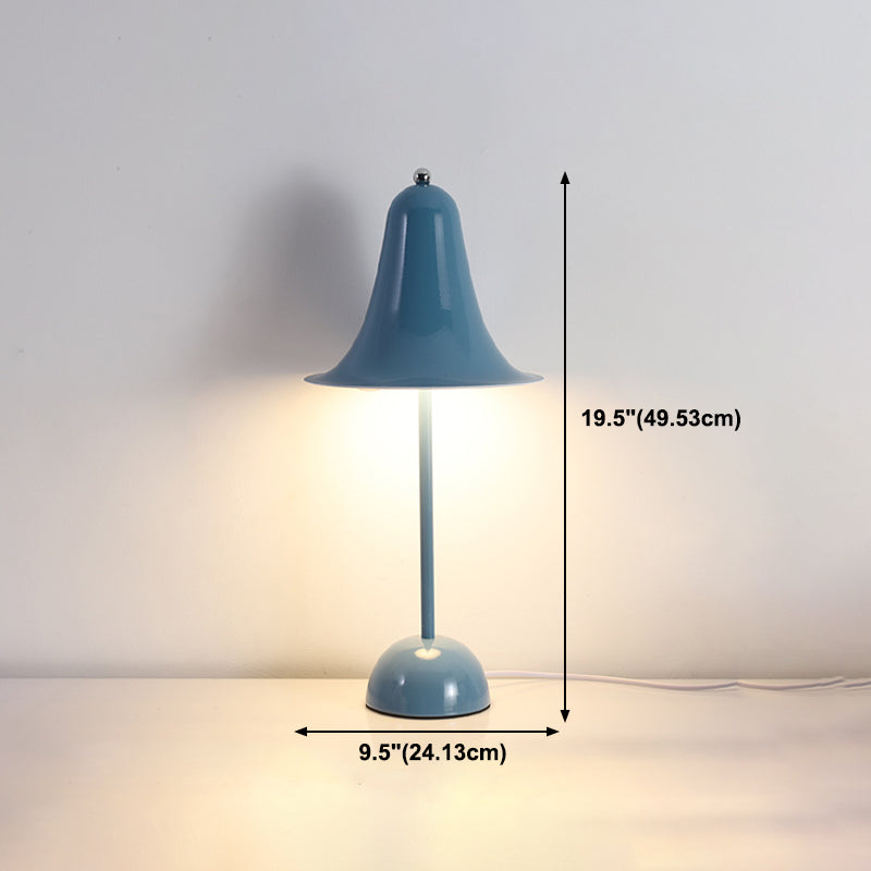Bell Shape Table Lamp Modern Style Metal Single Light Night Table Lamp
