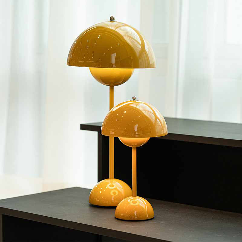 Dome Shape Table Lamp Modern Style Plastic Single Light Table Light