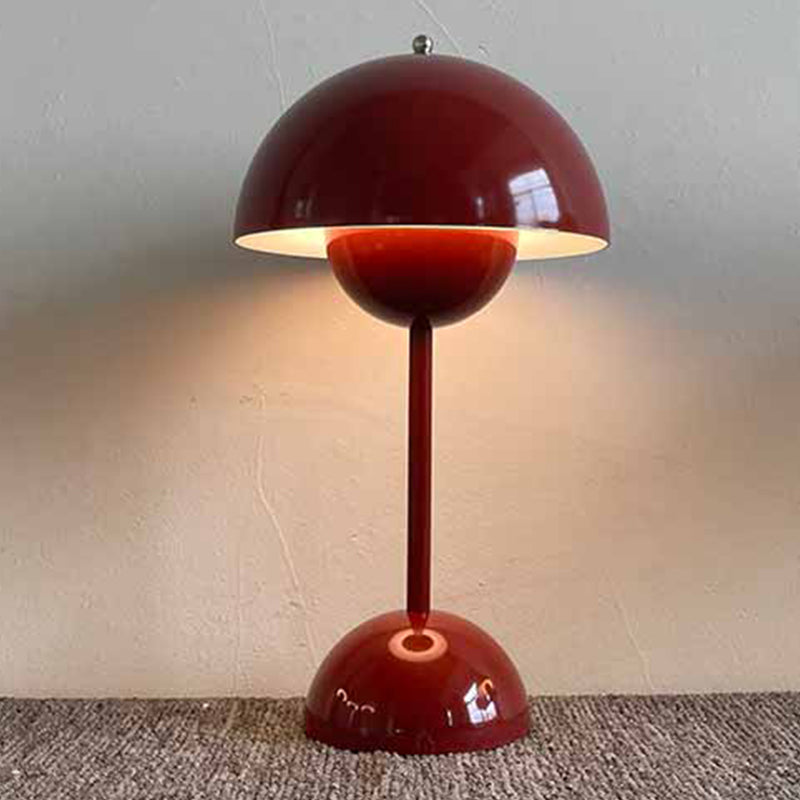 Dome Shape Table Lamp Modern Style Plastic Single Light Table Light