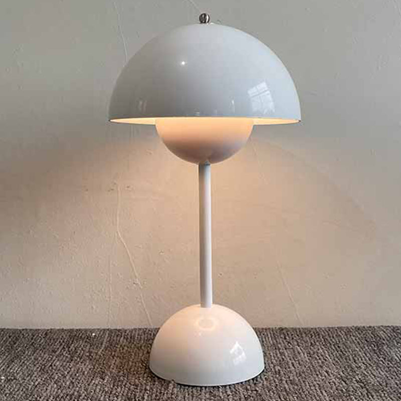 Dome Shape Table Lamp Modern Style Plastic Single Light Table Light