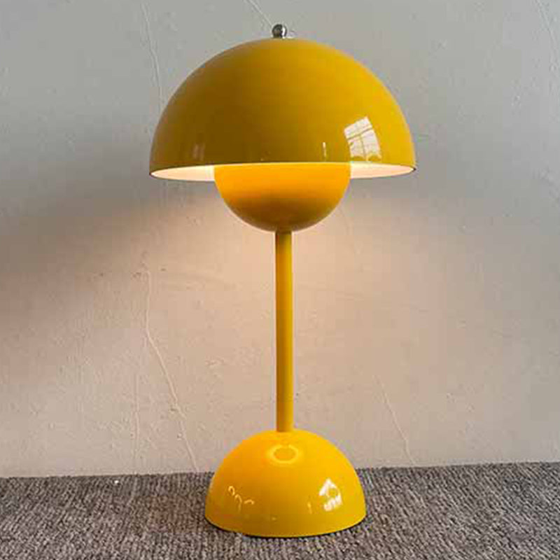 Dome Shape Table Lamp Modern Style Plastic Single Light Table Light