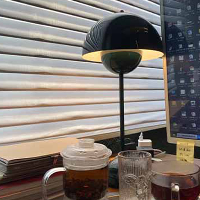 Dome Shape Table Lamp Modern Style Plastic Single Light Table Light