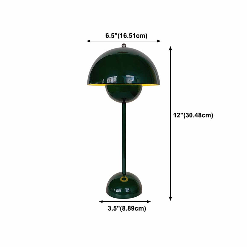 Dome Shape Table Lamp Modern Style Plastic Single Light Table Light