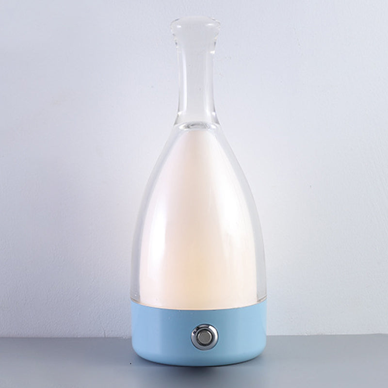 Bottle Shape Table Lamp Modern Style Glass Single Light Table Light