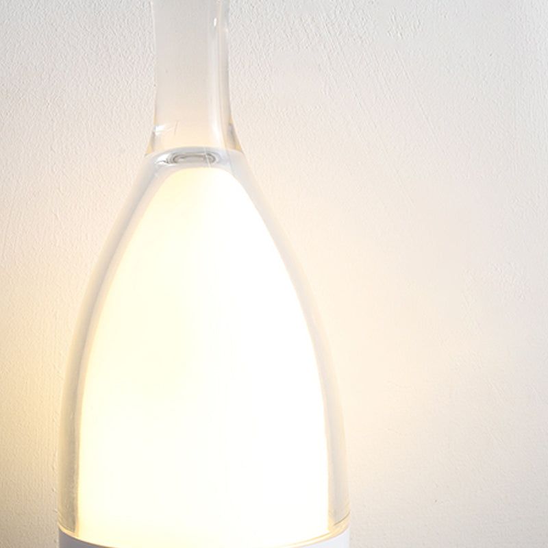 Bottle Shape Table Lamp Modern Style Glass Single Light Table Light