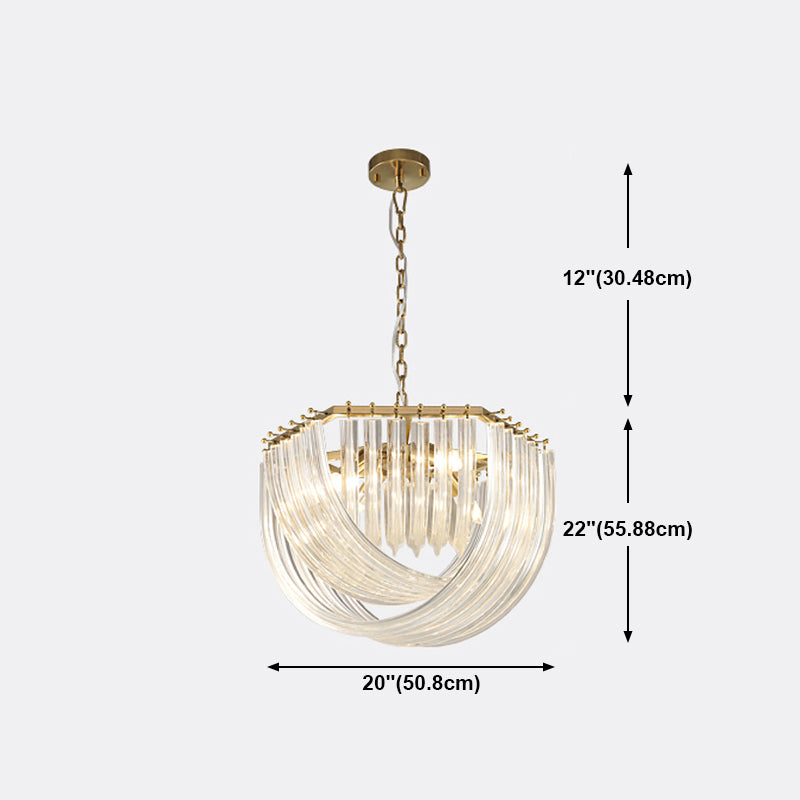 Moderne stijl kroonluchter kom vorm moderne stijl glas hanglicht voor slaapkamer