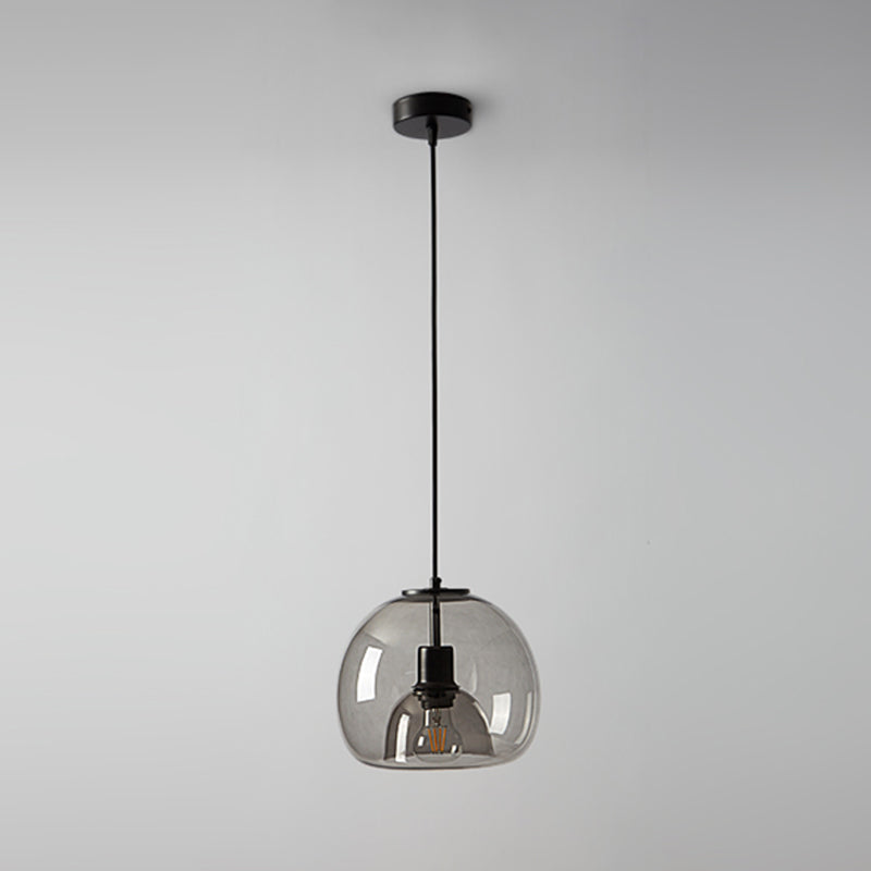 Multi Light Spherical Hanging Pendant Modern Style Glass Hanging Lighting for Living Room