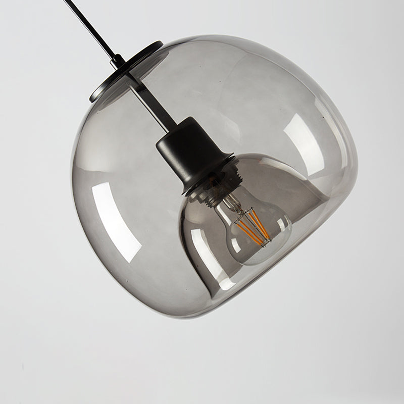 Multi Light Spherical Hanging Pendant Modern Style Glass Hanging Lighting for Living Room