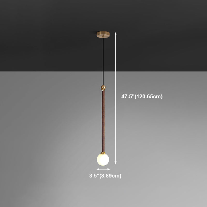 Multi -Light -kugelhaltiger Anhänger moderner Holzhängung Licht für Wohnzimmer