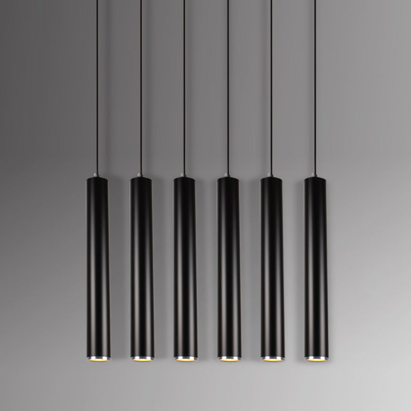 Forme cylindrique Métal Hanging Light Moderne Style 1 Lumière Lumière Lumière