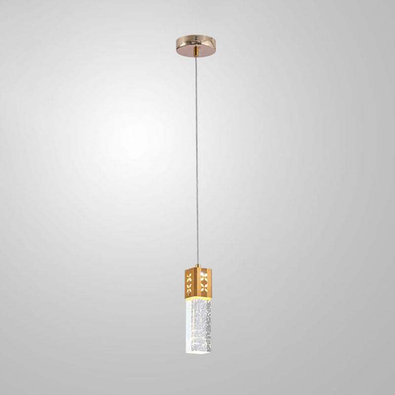 Rectangle moderne RECTANGE D'ÉCLIGNE CRISTAL MULTI LILLES KIT LAMP