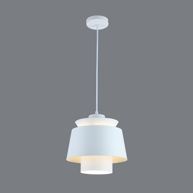 Luminaire pendant multicouche macaron aluminium 1 lampe à chute