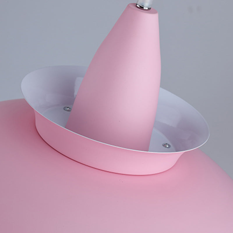 Luminaire pendant multicouche macaron aluminium 1 lampe à chute