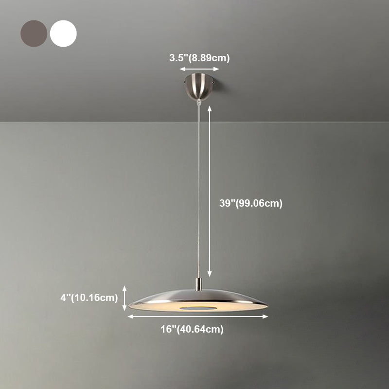 Schijfvorm metaal hangende hanglamp Noordse LED -suspensie hanglamp