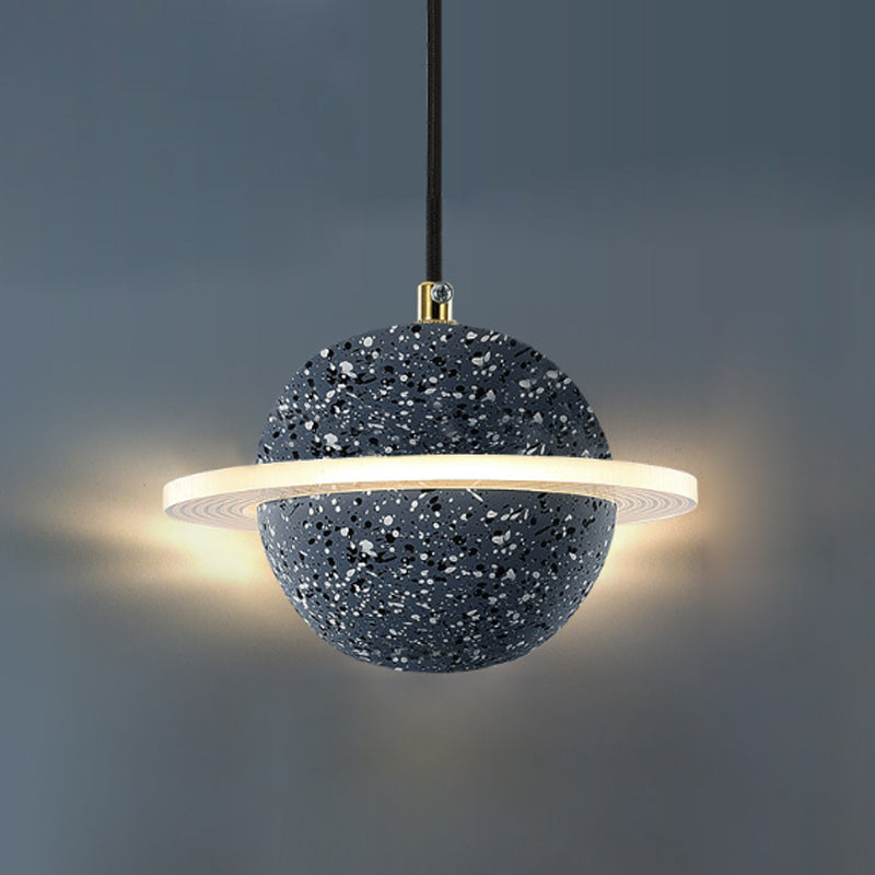 Bille de forme ciment suspendu moderne style multiples luminaires suspendus