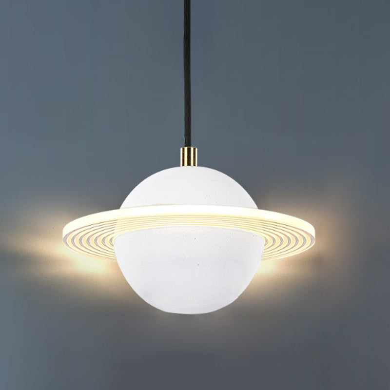 Bille de forme ciment suspendu moderne style multiples luminaires suspendus