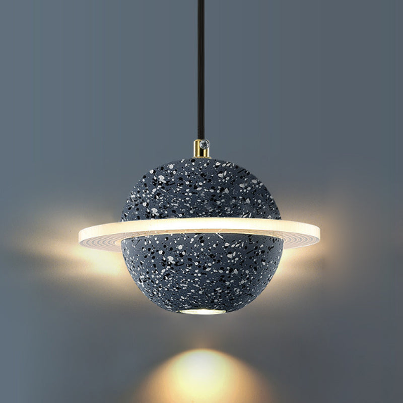 Bille de forme ciment suspendu moderne style multiples luminaires suspendus