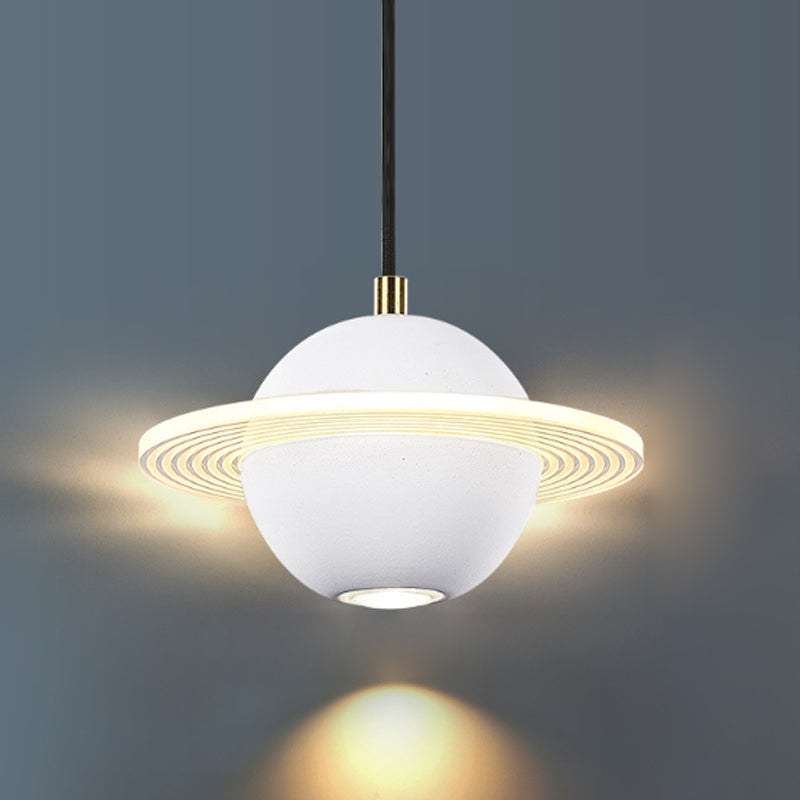 Bille de forme ciment suspendu moderne style multiples luminaires suspendus