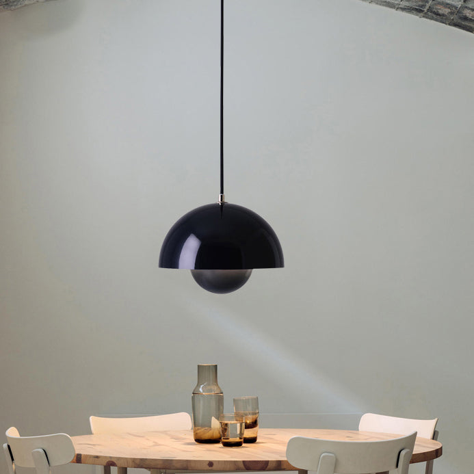 Round Shape Metal Hanging Light Nordic Macarons 1-Light Hanging Light Fixtures