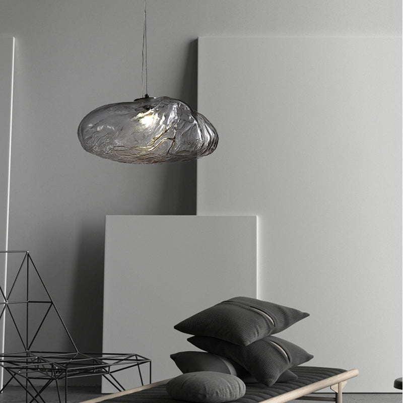 Style moderne suspendu éclairage de pendentif en verre créatif pour le salon