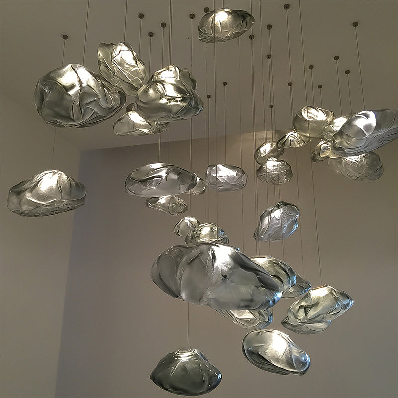 Style moderne suspendu éclairage de pendentif en verre créatif pour le salon