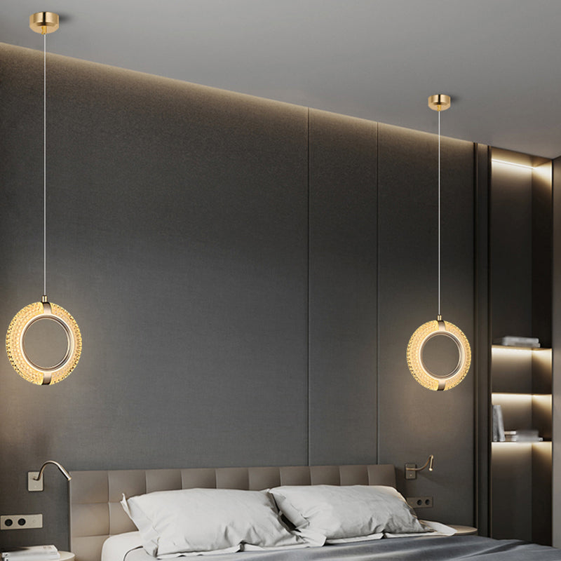 Cirkel hangende lichten moderne stijl metalen hangende verlichtingsarmaturen