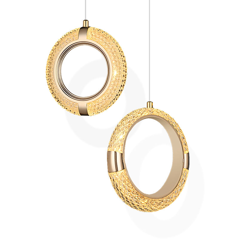 Cirkel hangende lichten moderne stijl metalen hangende verlichtingsarmaturen