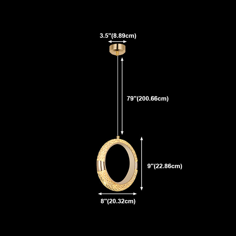 Cirkel hangende lichten moderne stijl metalen hangende verlichtingsarmaturen