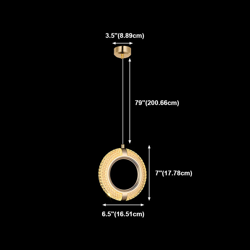 Cirkel hangende lichten moderne stijl metalen hangende verlichtingsarmaturen