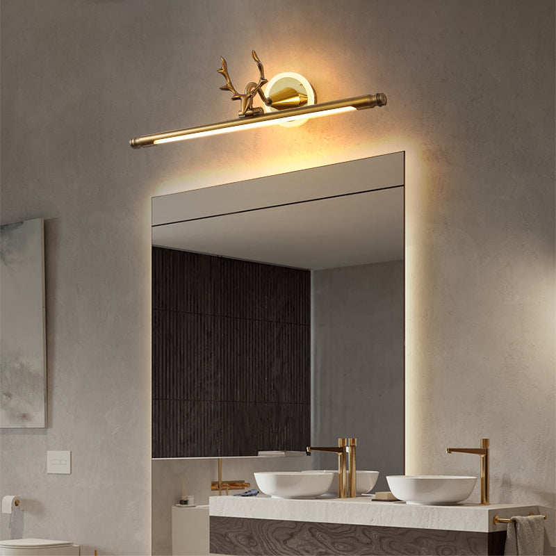 Postmodern Style Strip Shape Wall Sconce Metal Sconce Light for Bathroom