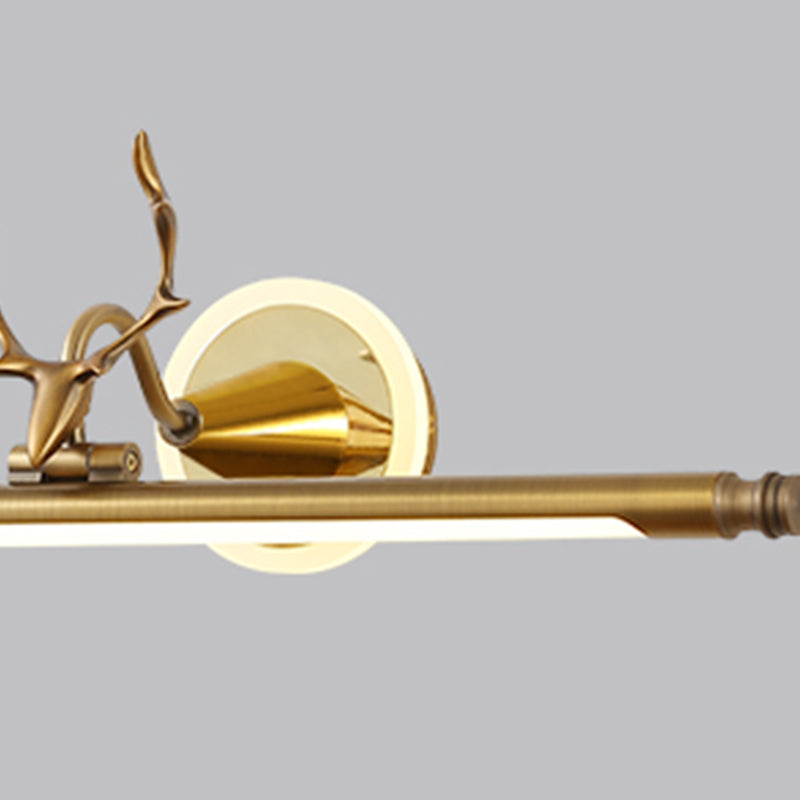 Postmodern Style Strip Shape Wall Sconce Metal Sconce Light for Bathroom