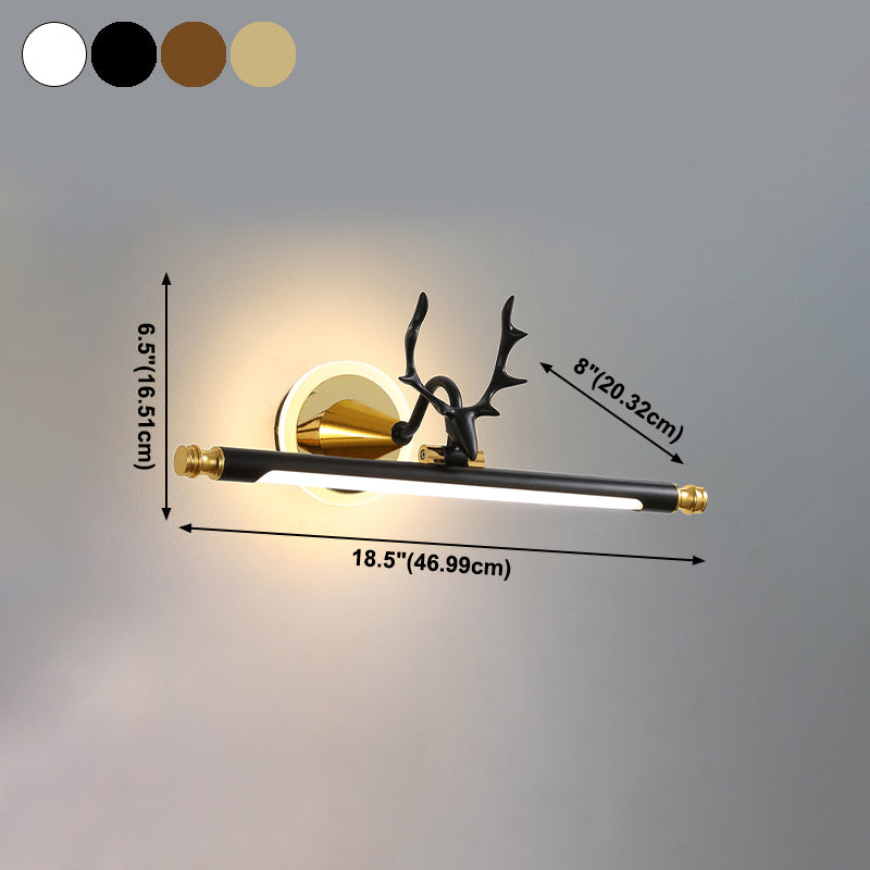 Postmodern Style Strip Shape Wall Sconce Metal Sconce Light for Bathroom