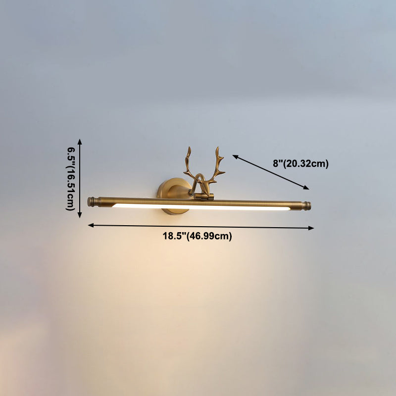 Postmodern Style Strip Shape Wall Sconce Metal Sconce Light for Bathroom