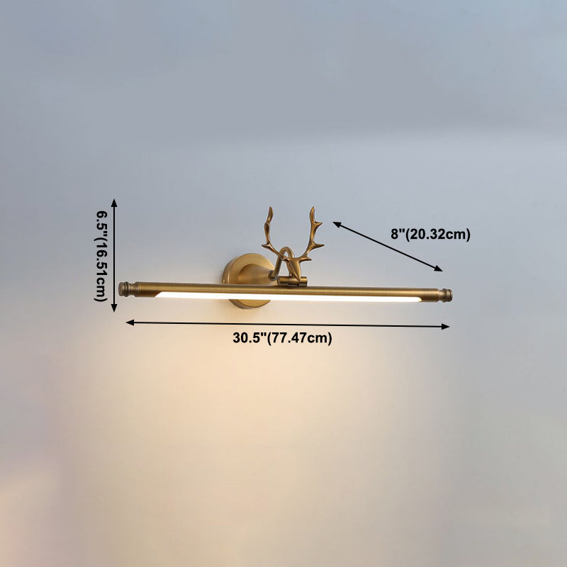 Postmodern Style Strip Shape Wall Sconce Metal Sconce Light for Bathroom