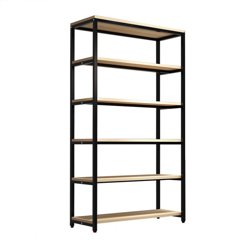 Metal Etagere Bookcase Industrial Open Back Book Shelf with Shelves for Office and Home