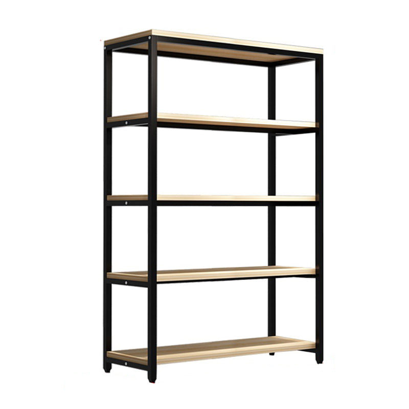Metal Etagere Bookcase Industrial Open Back Book Shelf with Shelves for Office and Home